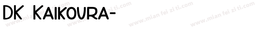 DK Kaikoura字体转换